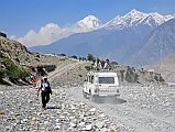 
Road From Jomsom To Kagbeni With Dhaulagiri
